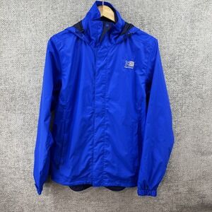 KARRIMOR WEATHERTITE Jacket Blue Coat‎ Hood Windbreaker Mens Size XS Outdoor
